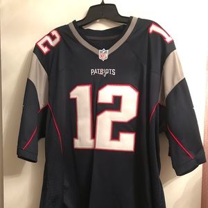 NFL Patriots #12 Tom Brady XL Football Jersey